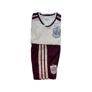 Spain kids away Football jersey with shorts