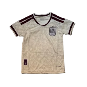 Spain kids away Football jersey with shorts